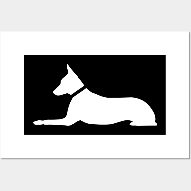 Luna the Regal Dog Wall Art by cartogram